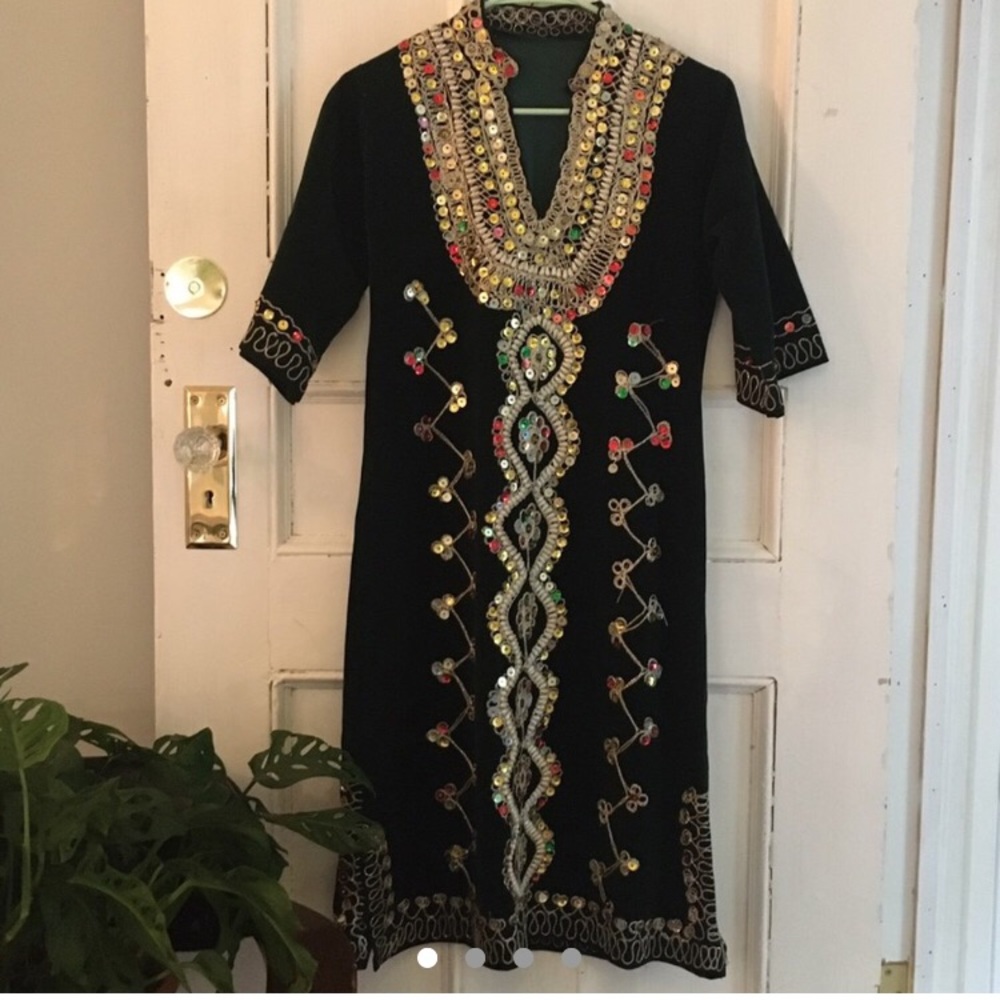 Velvet and beaded Kurta
